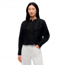 риза,с,дълъг,ръкав,дамски,ризи,мъжки,ризи,tommy,hilfiger,ww0ww51827,long,sleeve,shirt,black,(black)
