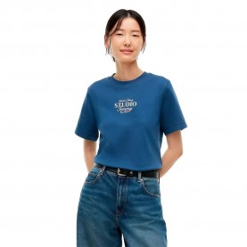 Тениска Tommy hilfiger WW0WW52365 short sleeve T-shirt - Blue (Aegean Sea) тениска,мъжки,тениски,дамски,тениски,tommy,hilfiger,ww0ww52365,short,sleeve,t,shirt,blue,(aegean,sea)