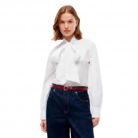 Риза с дълъг ръкав Tommy hilfiger WW0WW52418 long sleeve shirt - White (Optic White) риза,с,дълъг,ръкав,дамски,ризи,мъжки,ризи,tommy,hilfiger,ww0ww52418,long,sleeve,shirt,white,(optic,white)