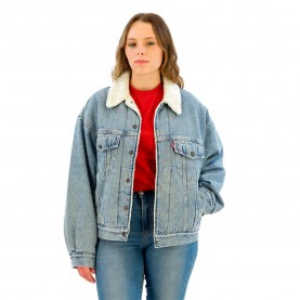 Яке Levi´s ® 90S Sherpa Trucker denim jacket refurbished - Blue (Morning Sunlight) яке,мъжки,якета,дамски,якета,и,палта,levi´s,®,90s,sherpa,trucker,denim,jacket,refurbished,blue,(morning,sunlight)