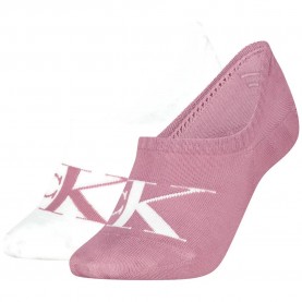 Чорапи Calvin klein 701228817 no show socks 2 pairs - White / Pink (Vintage Plum) чорапи,мъжки,чорапи,дамски,чорапи,calvin,klein,701228817,no,show,socks,2,pairs,white,pink,(vintage,plum)