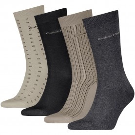 Чорапи Calvin klein 701241207 socks 4 pairs - Multicolor (Beige) чорапи,мъжки,чорапи,дамски,чорапи,calvin,klein,701241207,socks,4,pairs,multicolor,(beige)