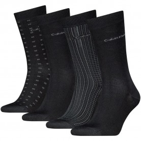 Чорапи Calvin klein 701241207 socks 4 pairs - Black (Black) чорапи,мъжки,чорапи,дамски,чорапи,calvin,klein,701241207,socks,4,pairs,black,(black)
