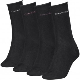 Чорапи Calvin klein 701241213 socks 4 pairs - Black (Black) чорапи,мъжки,чорапи,дамски,чорапи,calvin,klein,701241213,socks,4,pairs,black,(black)