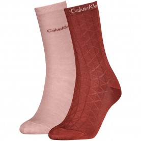 чорапи,мъжки,чорапи,дамски,чорапи,calvin,klein,701241456,socks,2,pairs,multicolor,(rust,red)