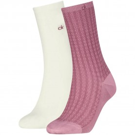 чорапи,мъжки,чорапи,дамски,чорапи,calvin,klein,701241458,socks,2,pairs,white,pink,(vintage,plum)