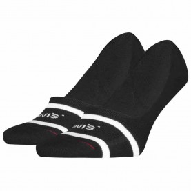 Чорапи Levi´s ® Footie Sport Stripe short socks 2 pairs - Black (Black) чорапи,мъжки,чорапи,дамски,чорапи,levi´s,®,footie,sport,stripe,short,socks,2,pairs,black,(black)