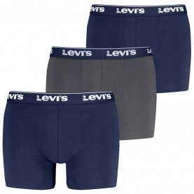 Боксерки Levi´s ® Repeat Logo Brief boxers 3 units - Blue / Grey (Blue / Grey Combo) боксерки,мъжко,бельо,levi´s,®,repeat,logo,brief,boxers,3,units,blue,grey,(blue,grey,combo)