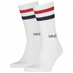 Чорапи Levi´s ® Sport Stripe crew socks 2 pairs - White (Iconic) чорапи,мъжки,чорапи,дамски,чорапи,levi´s,®,sport,stripe,crew,socks,2,pairs,white,(iconic)