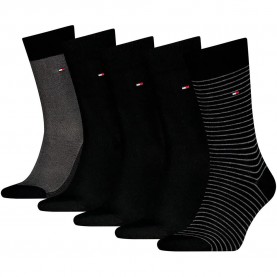 Чорапи Tommy hilfiger 701241156 socks 5 pairs - Black (Black) чорапи,мъжки,чорапи,дамски,чорапи,tommy,hilfiger,701241156,socks,5,pairs,black,(black)