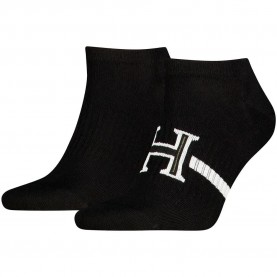 Чорапи Tommy hilfiger 701241828 short socks 2 pairs - Black (Black) чорапи,мъжки,чорапи,дамски,чорапи,tommy,hilfiger,701241828,short,socks,2,pairs,black,(black)