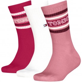 Чорапи Tommy hilfiger 701241838 crew socks 3 pairs - Multicolor (Pink) чорапи,мъжки,чорапи,дамски,чорапи,tommy,hilfiger,701241838,crew,socks,3,pairs,multicolor,(pink)