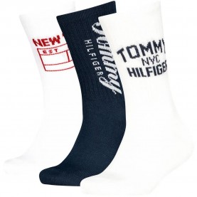 Чорапи Tommy hilfiger 701241839 crew socks 3 pairs - Multicolor (White) чорапи,мъжки,чорапи,дамски,чорапи,tommy,hilfiger,701241839,crew,socks,3,pairs,multicolor,(white)
