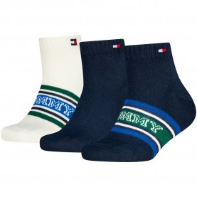 Чорапи Tommy hilfiger 701241840 Quarter short socks 3 pairs - Multicolor (Navy) чорапи,мъжки,чорапи,дамски,чорапи,tommy,hilfiger,701241840,quarter,short,socks,3,pairs,multicolor,(navy)