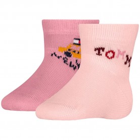 Чорапи Tommy hilfiger 701241841 socks 2 pairs - Pink (Light Pink) чорапи,мъжки,чорапи,дамски,чорапи,tommy,hilfiger,701241841,socks,2,pairs,pink,(light,pink)