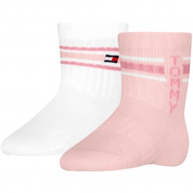 Чорапи Tommy hilfiger 701241842 crew socks 2 pairs - Multicolor (Light Pink) чорапи,мъжки,чорапи,дамски,чорапи,tommy,hilfiger,701241842,crew,socks,2,pairs,multicolor,(light,pink)