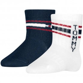 Чорапи Tommy hilfiger 701241842 crew socks 2 pairs - Multicolor (Tommy Original) чорапи,мъжки,чорапи,дамски,чорапи,tommy,hilfiger,701241842,crew,socks,2,pairs,multicolor,(tommy,original)