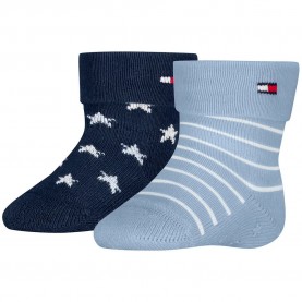 Чорапи Tommy hilfiger 701241845 socks 2 pairs - Blue (Light Blue) чорапи,мъжки,чорапи,дамски,чорапи,tommy,hilfiger,701241845,socks,2,pairs,blue,(light,blue)