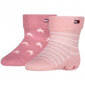 Чорапи Tommy hilfiger 701241845 socks 2 pairs - Pink (Light Pink) чорапи,мъжки,чорапи,дамски,чорапи,tommy,hilfiger,701241845,socks,2,pairs,pink,(light,pink)