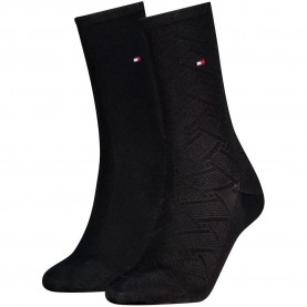 Чорапи Tommy hilfiger 701242181 socks 2 pairs - Black (Black) чорапи,мъжки,чорапи,дамски,чорапи,tommy,hilfiger,701242181,socks,2,pairs,black,(black)