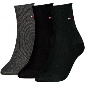 Чорапи Tommy hilfiger 701242187 short socks 3 pairs - Multicolor (Black) чорапи,мъжки,чорапи,дамски,чорапи,tommy,hilfiger,701242187,short,socks,3,pairs,multicolor,(black)
