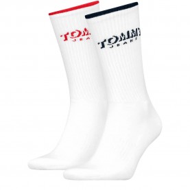 Чорапи Tommy hilfiger 701242194 crew socks 2 pairs - White (White) чорапи,мъжки,чорапи,дамски,чорапи,tommy,hilfiger,701242194,crew,socks,2,pairs,white,(white)