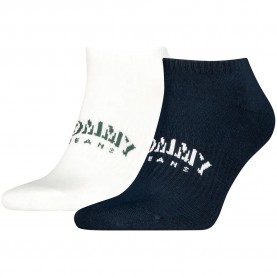 Чорапи Tommy hilfiger 701242196 short socks 2 pairs - White / Blue (Navy) чорапи,мъжки,чорапи,дамски,чорапи,tommy,hilfiger,701242196,short,socks,2,pairs,white,blue,(navy)