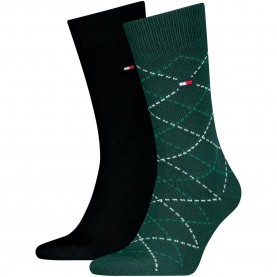 Чорапи Tommy hilfiger Argyle socks 2 pairs - Green (Deep Green) чорапи,мъжки,чорапи,дамски,чорапи,tommy,hilfiger,argyle,socks,2,pairs,green,(deep,green)