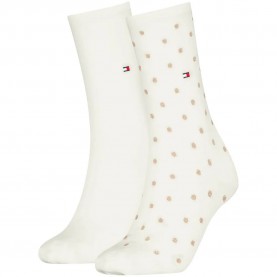 Чорапи Tommy hilfiger Dot socks 2 pairs - White (Off White) чорапи,мъжки,чорапи,дамски,чорапи,tommy,hilfiger,dot,socks,2,pairs,white,(off,white)