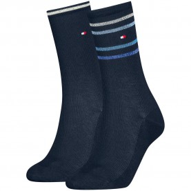 Чорапи Tommy hilfiger Lurex Stripe socks 2 pairs - Blue (Navy) чорапи,мъжки,чорапи,дамски,чорапи,tommy,hilfiger,lurex,stripe,socks,2,pairs,blue,(navy)