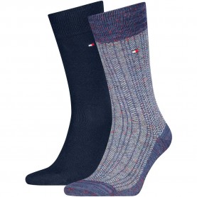 Чорапи Tommy hilfiger Mouline Nappy Herringbone socks 2 pairs - Blue (Navy) чорапи,мъжки,чорапи,дамски,чорапи,tommy,hilfiger,mouline,nappy,herringbone,socks,2,pairs,blue,(navy)