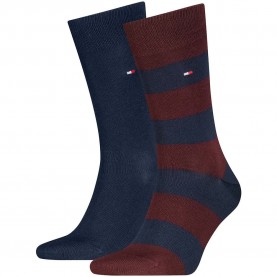 Чорапи Tommy hilfiger Rugby socks 2 pairs - Blue (Deep Rouge) чорапи,мъжки,чорапи,дамски,чорапи,tommy,hilfiger,rugby,socks,2,pairs,blue,(deep,rouge)