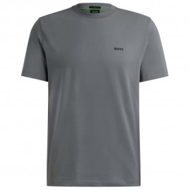 Тениска BOSS 10256064 GREEN short sleeve T-shirt - Grey (Medium Grey) тениска,мъжки,тениски,дамски,тениски,boss,10256064,green,short,sleeve,t,shirt,grey,(medium,grey)