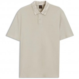 BOSS Baltic 10262678 ORANGE short sleeve polo - Beige (Light Beige) дамски,блузи,с,яка,мъжки,блузи,с,яка,boss,baltic,10262678,orange,short,sleeve,polo,beige,(light,beige)