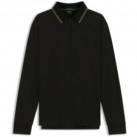 дамски,блузи,с,яка,мъжки,блузи,с,яка,boss,cord,plisy,10272954,green,short,sleeve,polo,black,(black)