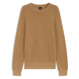Блуза BOSS Lacerbo 10280690 sweater - Brown (Medium Beige) блуза,мъжки,пуловери,дамски,пуловери,boss,lacerbo,10280690,sweater,brown,(medium,beige)