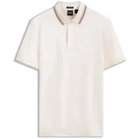 BOSS Parris 18 10277901 short sleeve polo - White (Open White) дамски,блузи,с,яка,мъжки,блузи,с,яка,boss,parris,18,10277901,short,sleeve,polo,white,(open,white)