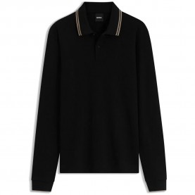 BOSS Pittman 10 10283332 short sleeve polo - Black (Black) дамски,блузи,с,яка,мъжки,блузи,с,яка,boss,pittman,10,10283332,short,sleeve,polo,black,(black)