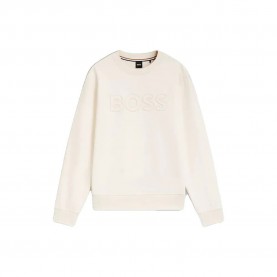 Блуза BOSS Soleri 85 10277889 sweatshirt - Beige (Open White) блуза,мъжки,пуловери,boss,soleri,85,10277889,sweatshirt,beige,(open,white)