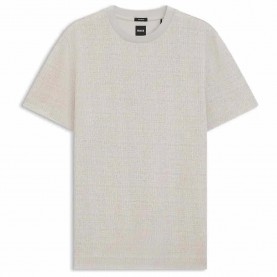 Тениска BOSS Thompson 181 10281704 short sleeve T-shirt - White (Open White) тениска,мъжки,тениски,дамски,тениски,boss,thompson,181,10281704,short,sleeve,t,shirt,white,(open,white)