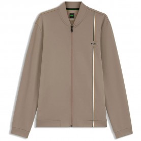 Блуза BOSS Toc 10276871 GREEN full zip sweatshirt - Beige (Light / Pastel Green) блуза,мъжки,пуловери,boss,toc,10276871,green,full,zip,sweatshirt,beige,(light,pastel,green)