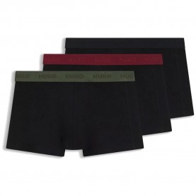 Боксерки HUGO 50532611 Trunk RED boxers 3 units - Black (Charcoal) боксерки,мъжко,бельо,hugo,50532611,trunk,red,boxers,3,units,black,(charcoal)
