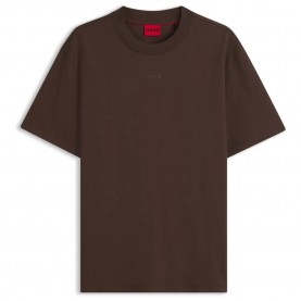 Тениска HUGO Dapolino 10248326 RED short sleeve T-shirt - Brown (Brown Overflow) тениска,мъжки,тениски,дамски,тениски,hugo,dapolino,10248326,red,short,sleeve,t,shirt,brown,(brown,overflow)