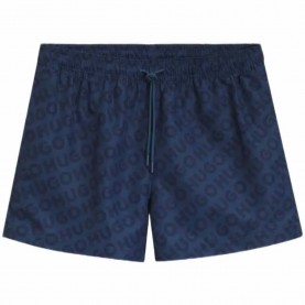 Бански гащета HUGO Kaly 10281180 RED swimming shorts - Blue (Open Blue) бански,гащета,мъжки,бански,костюми,hugo,kaly,10281180,red,swimming,shorts,blue,(open,blue)