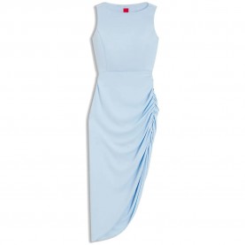 Рокля HUGO Kuzella 1 10250554 RED sleeveless midi dress - Blue (Open Blue) рокля,дамски,поли,и,рокли,hugo,kuzella,1,10250554,red,sleeveless,midi,dress,blue,(open,blue)