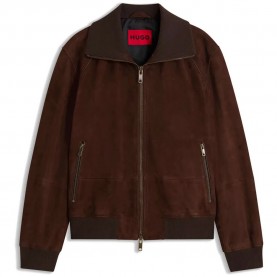 Яке HUGO Laines 10281653 RED jacket - Brown (Brown Overflow) яке,мъжки,якета,дамски,якета,и,палта,hugo,laines,10281653,red,jacket,brown,(brown,overflow)