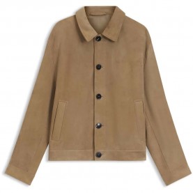 яке,мъжки,якета,дамски,якета,и,палта,hugo,ligor,10270703,red,leather,jacket,brown,(medium,beige)