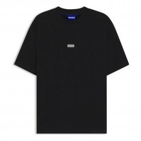 Тениска HUGO Nalono 10250555 BLUE short sleeve T-shirt - Black (Light / Pastel Grey) тениска,мъжки,тениски,дамски,тениски,hugo,nalono,10250555,blue,short,sleeve,t,shirt,black,(light,pastel,grey)