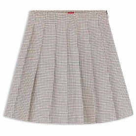 Пола HUGO Ranike 10280556 RED short skirt - Beige (Open Miscellaneous) пола,дамски,поли,и,рокли,hugo,ranike,10280556,red,short,skirt,beige,(open,miscellaneous)