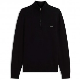 Блуза HUGO San Quintus 10283748 RED sweater - Black (Black) блуза,мъжки,пуловери,дамски,пуловери,hugo,san,quintus,10283748,red,sweater,black,(black)